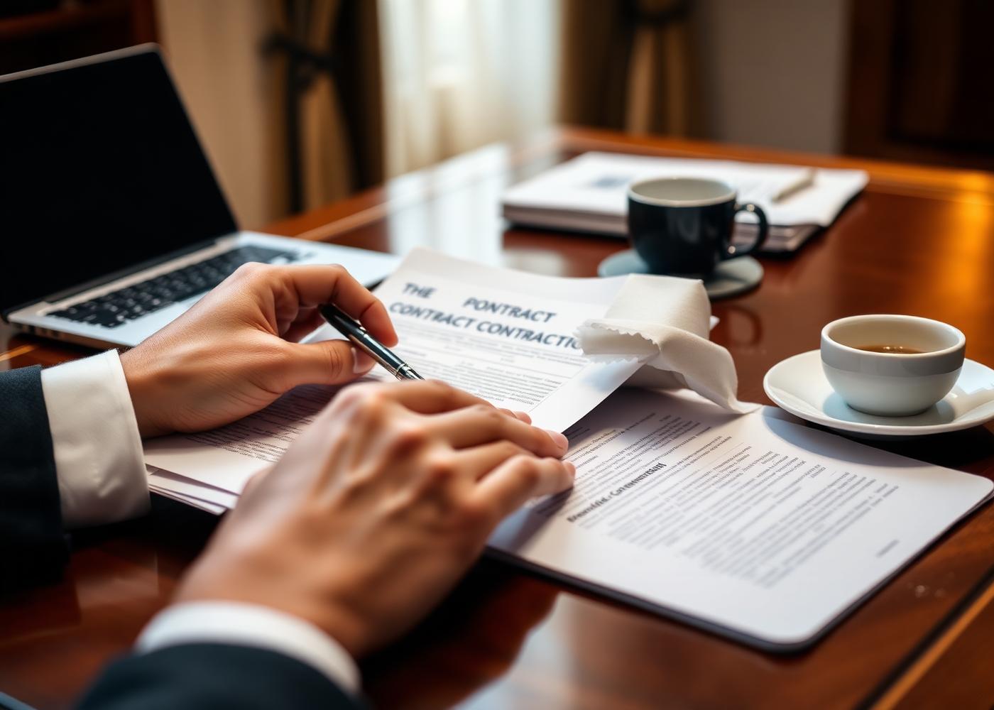 Análise de contrato empresarial